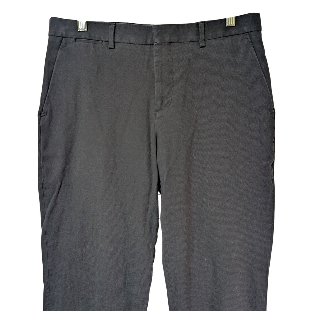 Express Mens 32 x 34 Slim Fit Stretch Dark Gray Dress Pants Business Casual - Picture 3 of 11